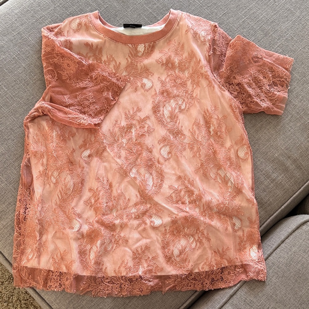 Lace Pink Top